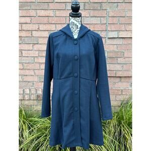 GUC Torrid Blue Hooded Peacoat Size 1 or US 14-16